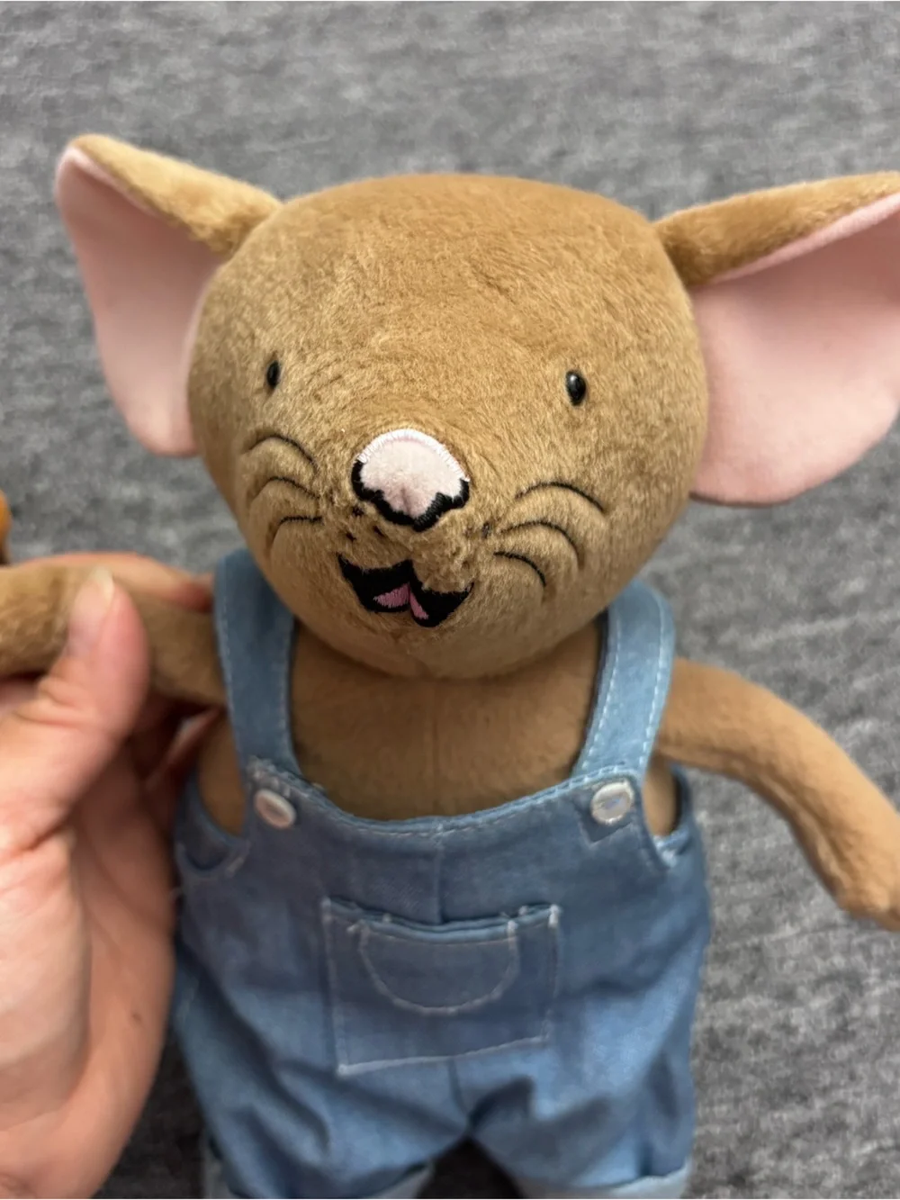 Kohls cares If you give a mouse a cookie plush stuffed animal denim overalls
